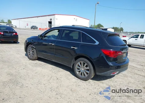 2016 Acura Mdx Advance Entertainment Packages/Advance Package из США, поврежденный, VIN 5FRYD4H93GB006578